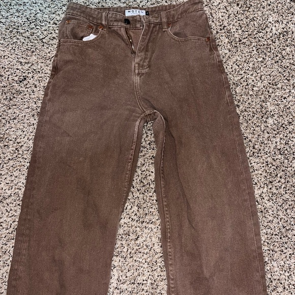 MOTEL ROCKS BROWN JEANS - Picture 4 of 5